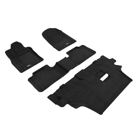 3D MAXpider All-Weather Carpeted Floor Mats Custom Fit for 2012-2021 Dodge Durango Car Floor Liners Elegant Series (1ST 2ND 3RD Row)