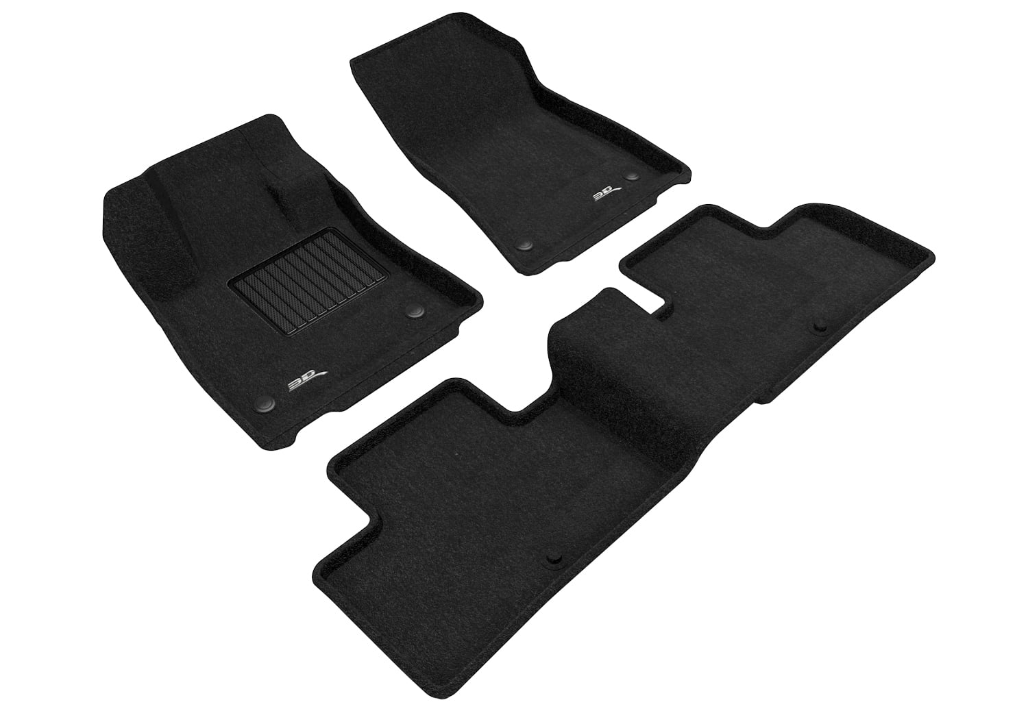 3D MAXpider ELEGANT Floor Mat (BLACK) compatible with INFINITI QX50/QX55 20192024 Full Set