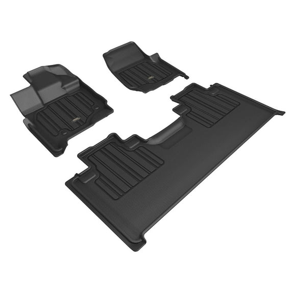 3D MAXpider Custom Fit ELITECT Floor Mat (Black) Compatible with Ford F-150 2015-2020 - Full Set