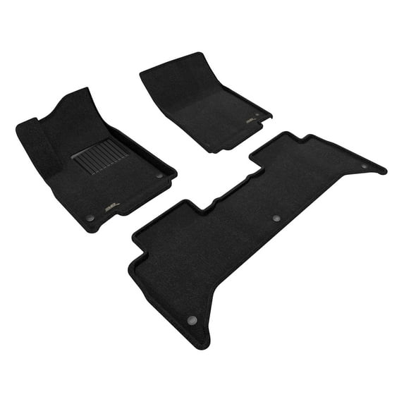 3D MAXpider Elegant Floor Mat (Black) Compatible with RIVIAN R1T 2025 - Full Set (Two Rows)