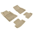 thumbnail image 1 of 3D MAXpider All-Weather Custom Fit Floor Liners for Ford Mustang (S550) 2015-2022, KAGU Series (Complete Set) 1st & 2nd Row W/ Eyelets, Tan, 1 of 6