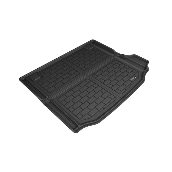 3D MAXpider Custom Fit Kagu Cross Fold Cargo Liner (Black) Compatible with BMW X3 (G01) 2018-2024 (w/o Cargo Tie Down Rails, Not Fit for Hybrid)- Cargo Liner