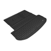 3D MAXpider Custom Fit Kagu Cross Fold Cargo Liner Black Compatible with Hyundai Palisade 2020-2025- Behind 2nd Row Cargo Liner