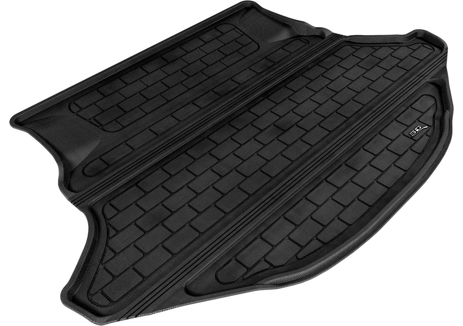 3D MAXpider M1TY0781309 Cargo Custom Fit All-Weather Floor Mat for Select Toyota Venza Models - Kagu Rubber (Black)