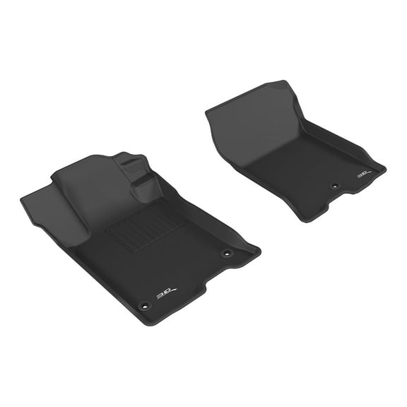 3D MAXpider Custom Fit Kagu Floor Mat (Black) Compatible with Acura TLX FWD 2015-2020 - Front Row