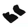 thumbnail image 1 of 3D MAXpider Front Row Custom Fit All-Weather Floor Mat for Select BMW 3 Series Convertible (E93) Models - Kagu Rubber (Black), 1 of 5