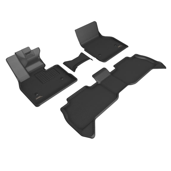 3D MAXpider Custom Fit Kagu Floor Mat (Black) Compatible with BMW ix (i20) 2022-2025 - Full Set