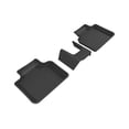 thumbnail image 1 of 3D MAXpider - L1BM07321509 All-Weather Floor Mats for BMW X1 2016-2020/ X2 2018-2020 Custom Fit Car Floor Liners, Kagu Series (2nd Row, Black) (3PCS), 1 of 5