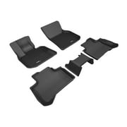 3D MAXpider KAGU Floor Mat (BLACK) compatible with BMW X3 (G01)/X4 (G02) 2018-2024 - Full Set