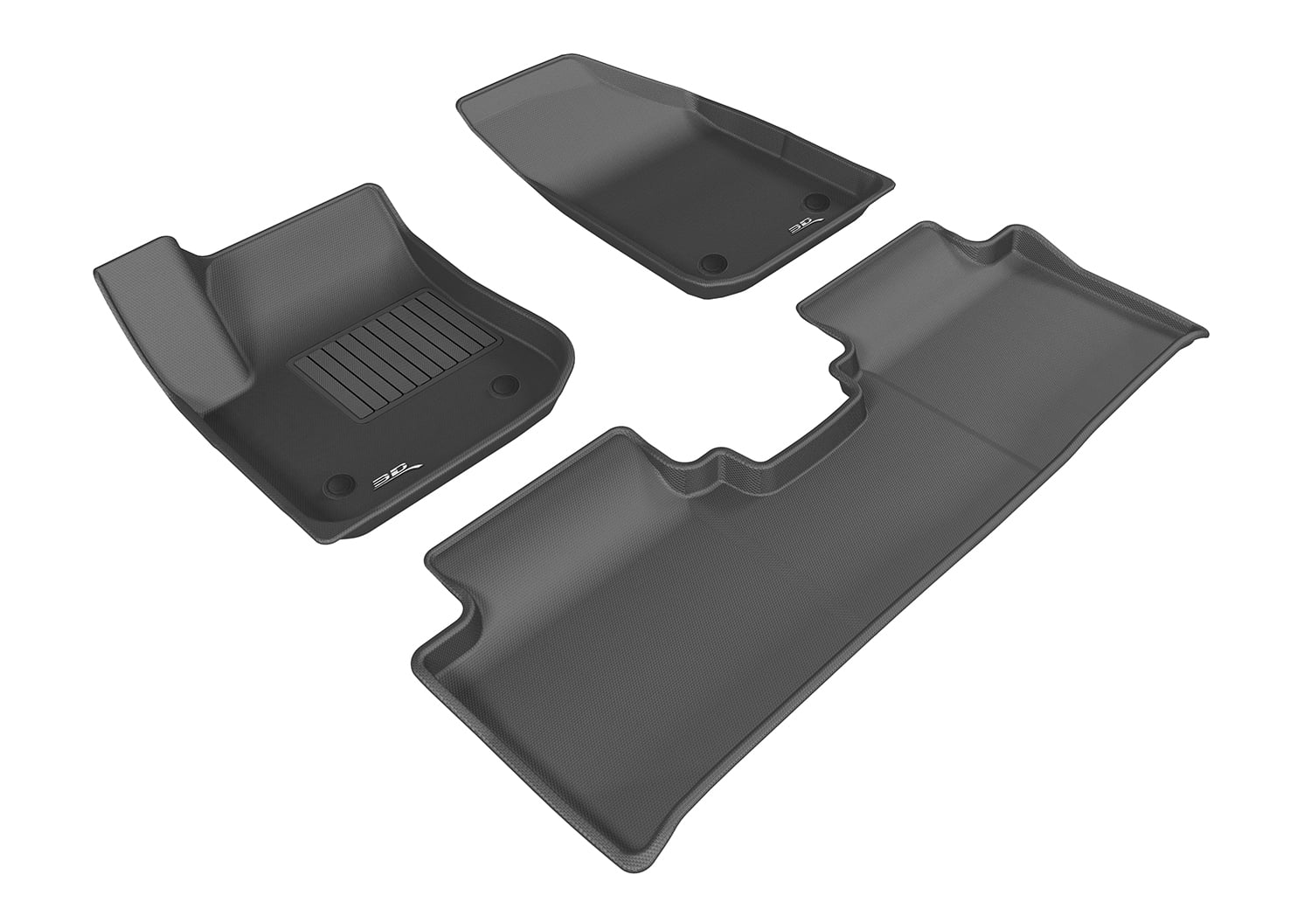 3D MAXpider KAGU 2nd Row Floormats - Black | 2018-2020 Buick Regal (L1BC03921509)