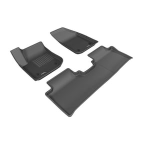 3D MAXpider Custom Fit Kagu Floor Mat Full Set (Black) For Tesla Model Y 5-Seater 2021-2024