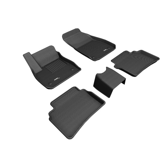 3D MAXpider Custom Fit KAGU Floor Mat (BLACK) for 2018-2020 BUICK REGAL - 1ST ROW 2ND ROW