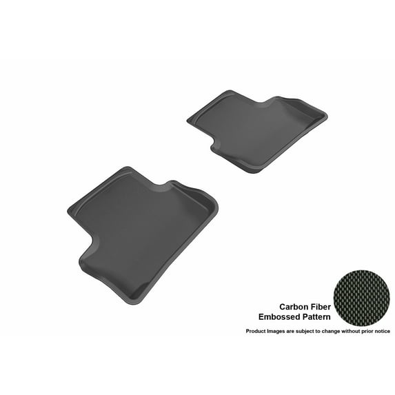 3D MAXpider 2005-2010 Chevrolet Cobalt Kagu 2nd Row Floormats - Black (L1CH01621509)