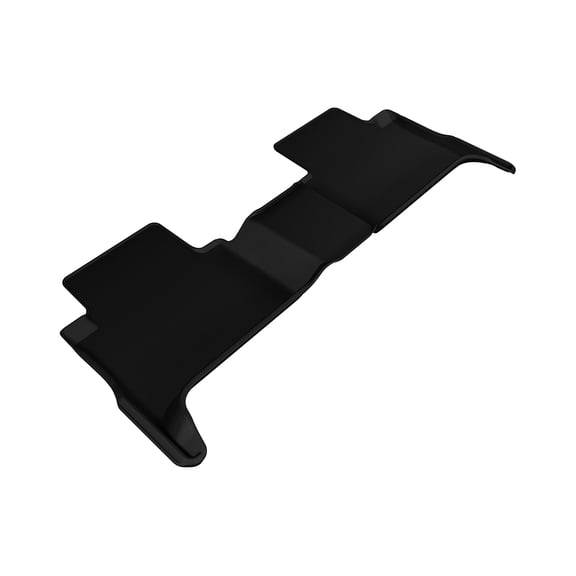 3D MAXpider L1CH06721509 Second Row Custom Fit All-Weather Floor Mat for Select Chevrolet Colorado Crew Cab Models - Kagu Rubber (Black)