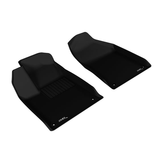 3D MAXpider Custom Fit Kagu Floor Mat (Black) Compatible with Chrysler 200 2015-2017 - Front Row