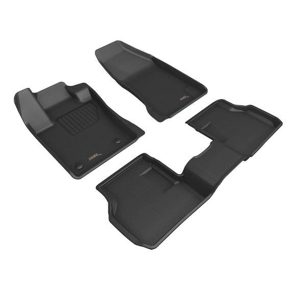 3D MAXpider Custom Fit Kagu Floor Mat (Black) Compatible with Dodge Hornet 2023-2024 -Full Set