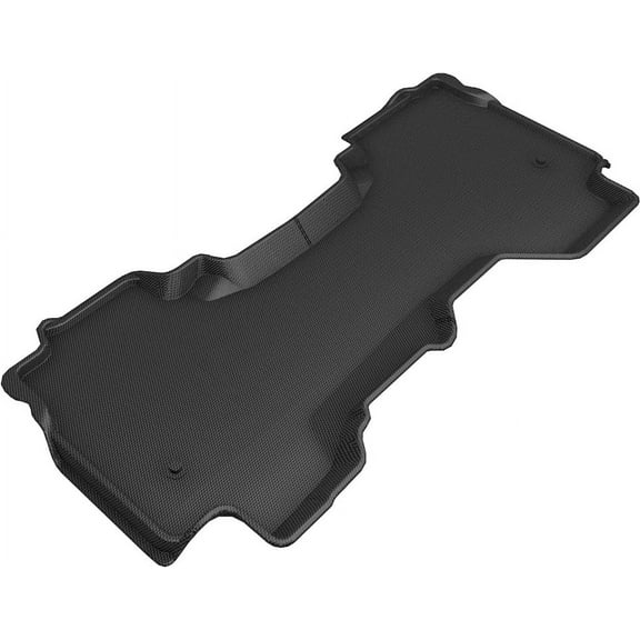 3D MAXpider Custom Fit Kagu Floor Mat (Black) Compatible with Dodge Ram 1500 Quad Cab 2019-2024 - Second Row