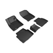 3D MAXpider Custom Fit Kagu Floor Mat (Black) Compatible with Ford Escape Gasoline 2020-2025 - 1st & 2nd Row