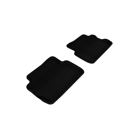 3D MAXpider 2008-2011 Ford Focus Kagu 2nd Row Floormats - Black (L1FR01621509)