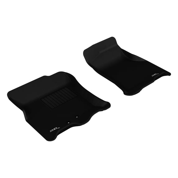 3D MAXpider Custom Fit Kagu Floor Mat (Black) Compatible with Ford Expedition / Lincoln Navigator 2011-2017 - Front Row