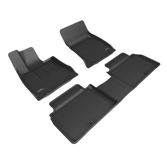 3D MAXpider Custom Fit Kagu Floor Mat (Black) Compatible with Genesis G80 2023-2025 - Full Set