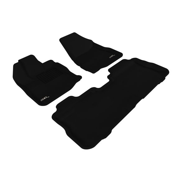 3D MAXpider L1GM00501509 Complete Set Custom Fit All-Weather Floor Mat for Select GMC Terrain Models - Kagu Rubber (Black)