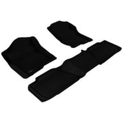 3D MAXpider KAGU Floor Mat (BLACK) compatible with GMC YUKON 2007-2014 - Full Set