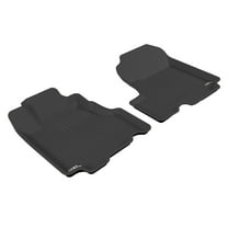 3D MAXpider Custom Fit Kagu Floor Mat (Black) for 2007-2011 Honda CR-V - 1ST Row