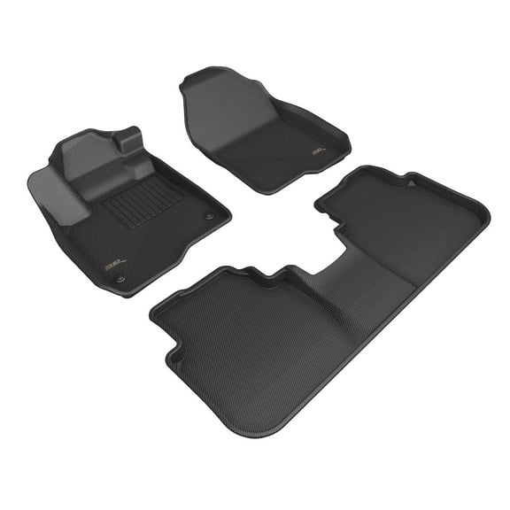 3D MAXpider Custom Fit KAGU Floor Mat (BLACK) Compatible with HONDA CR-V 2023-2025 - Full Set