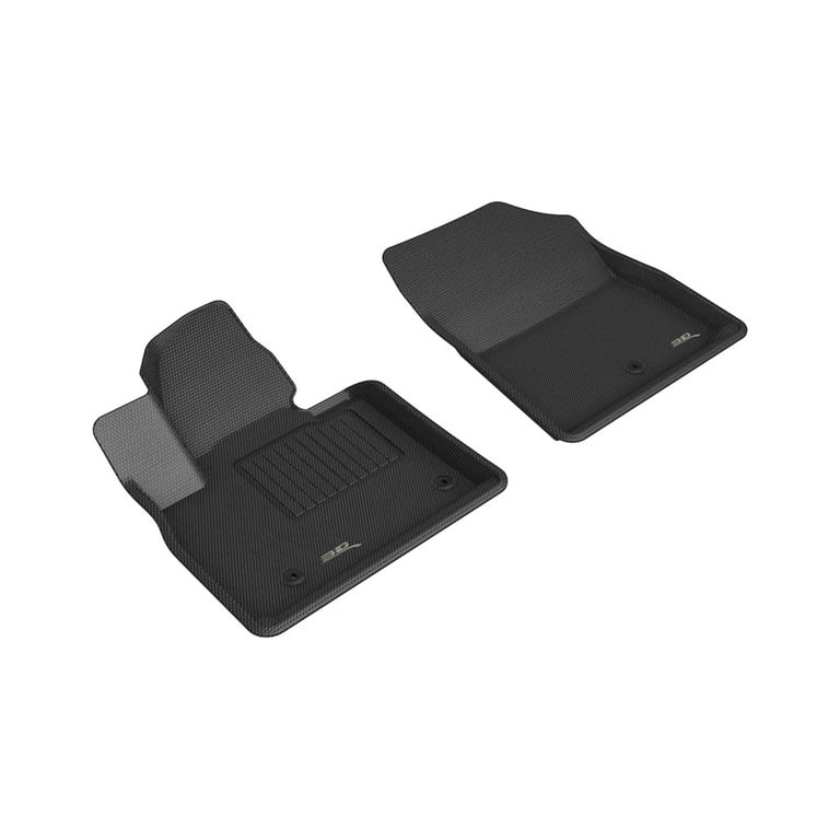 3D MAXpider KAGU Floor Mat BLACK compatible with HYUNDAI SANTA FE 2021 2023 Front Row