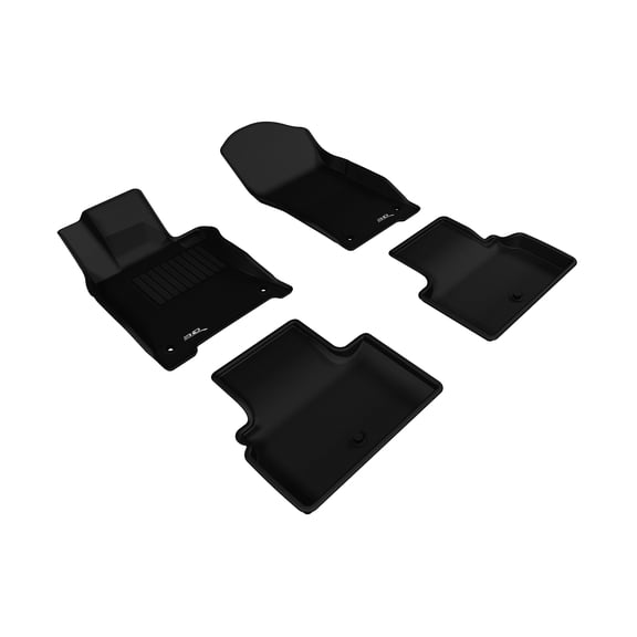 3D MAXpider Custom Fit All-Weather Floor Mats (Black) Compatible with Infiniti Q50 2014-2017 - R1 R2