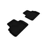 3D MAXpider 2009-2017 Infiniti QX70/FX35/50/50S Kagu 2nd Row Floormats - Black L1IN00321509
