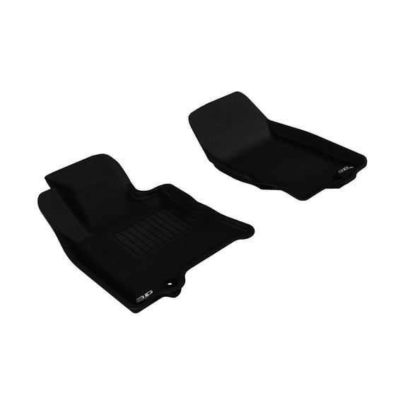 3D MAXpider Kagu Floor Mat (Black) Compatible with Infiniti Infiniti QX70 2014-2017/QX50 2014-2017/FX35/50/50S 2009-2013/EX35 2008-2013 - Front Row