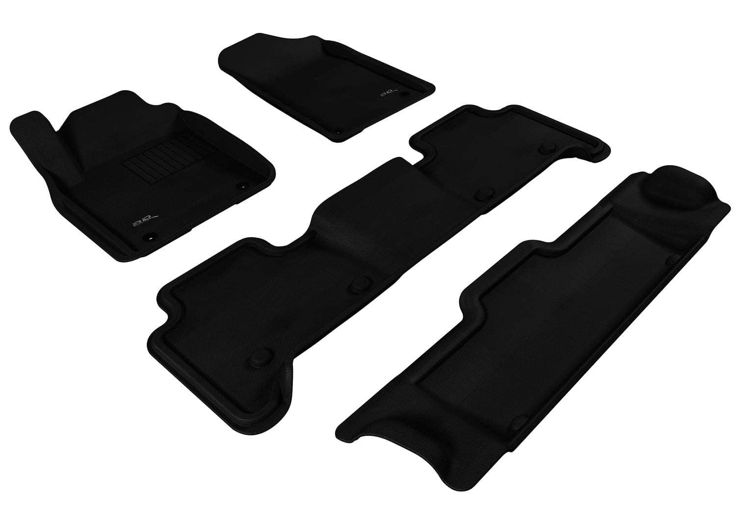 3D MAXpider KAGU Floor Mat (BLACK) compatible with INFINITI QX80/QX56