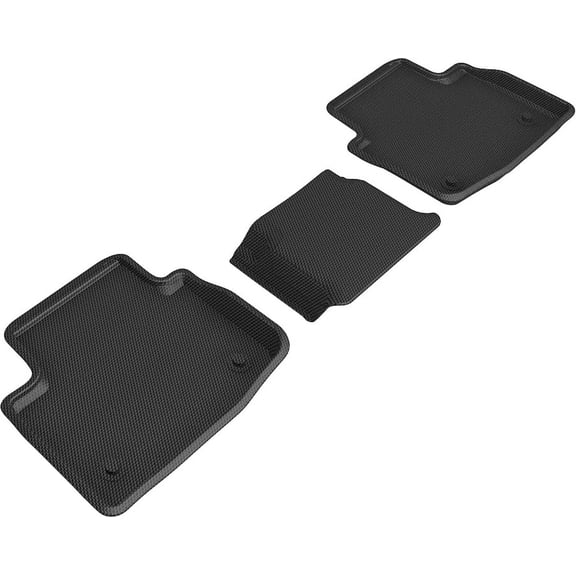 3D MAXpider KAGU Floor Mat (BLACK) compatible with JAGUAR I-PACE 2019-2024 - Second Row