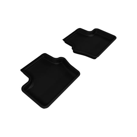3D MAXpider 2007-2017 Jeep Compass/Patriot Kagu 2nd Row Floormats - Black (L1JP00821509)