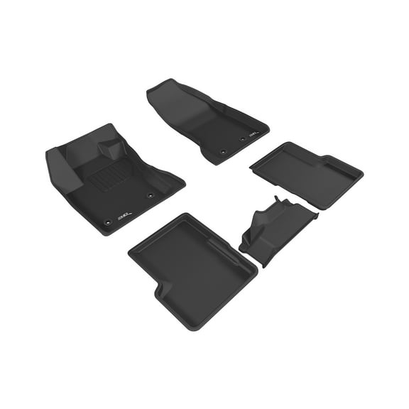 3D MAXpider Custom Fit Kagu Floor Mat (Black) Compatible with Jeep Renegade 2015-2023 - R1 R2