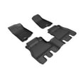thumbnail image 1 of 3D MAXpider Custom Fit Kagu Floor Mat (Black) Compatible with Jeep Wrangler Unlimited (JI) 2018-2025 - R1 R2, 1 of 5