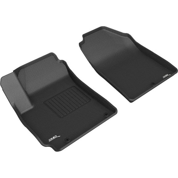 3D MAXpider Custom Fit Kagu Floor Mat (Black) for 2021-2022 KIA SELTOS - 1ST Row