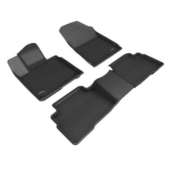 3D MAXpider Custom Fit Kagu Floor Mat (Black) Compatible with Kia Sportage Hybrid 2023-2025 - Full Set
