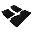 thumbnail image 1 of 3D MAXpider Complete Set Custom Fit All-Weather Floor Mat for Select Lexus ES/ ES Hybrid Models - Kagu Rubber (Black), 1 of 5