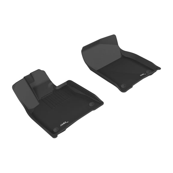 3D MAXpider Front Row Custom Fit All-Weather Floor Mat for Select Lexus RX/ RX Hybrid Models - Kagu Rubber (Black)