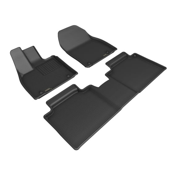 3D MAXpider Custom Fit Kagu Floor Mat (Black) Compatible with Lexus RZ 2023-2024 - Full Set