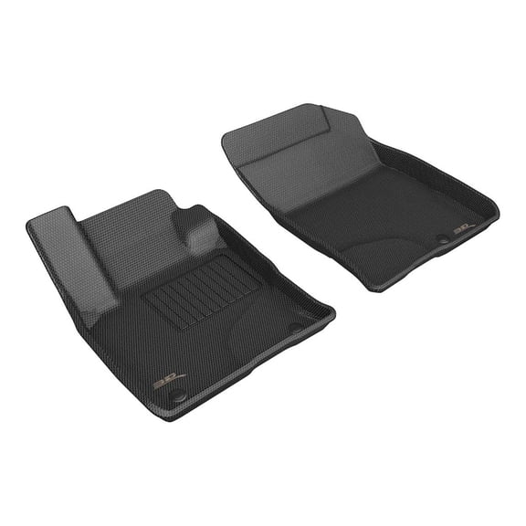 3D MAXpider Custom Fit Kagu Floor Mat (Black) Compatible with Lincoln Corsair 2020-2024 - Front Row