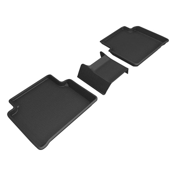 3D MAXpider Custom Fit Kagu Floor Mat (Black) Compatible with Lincoln Corsair 2020-2023 - Second Row