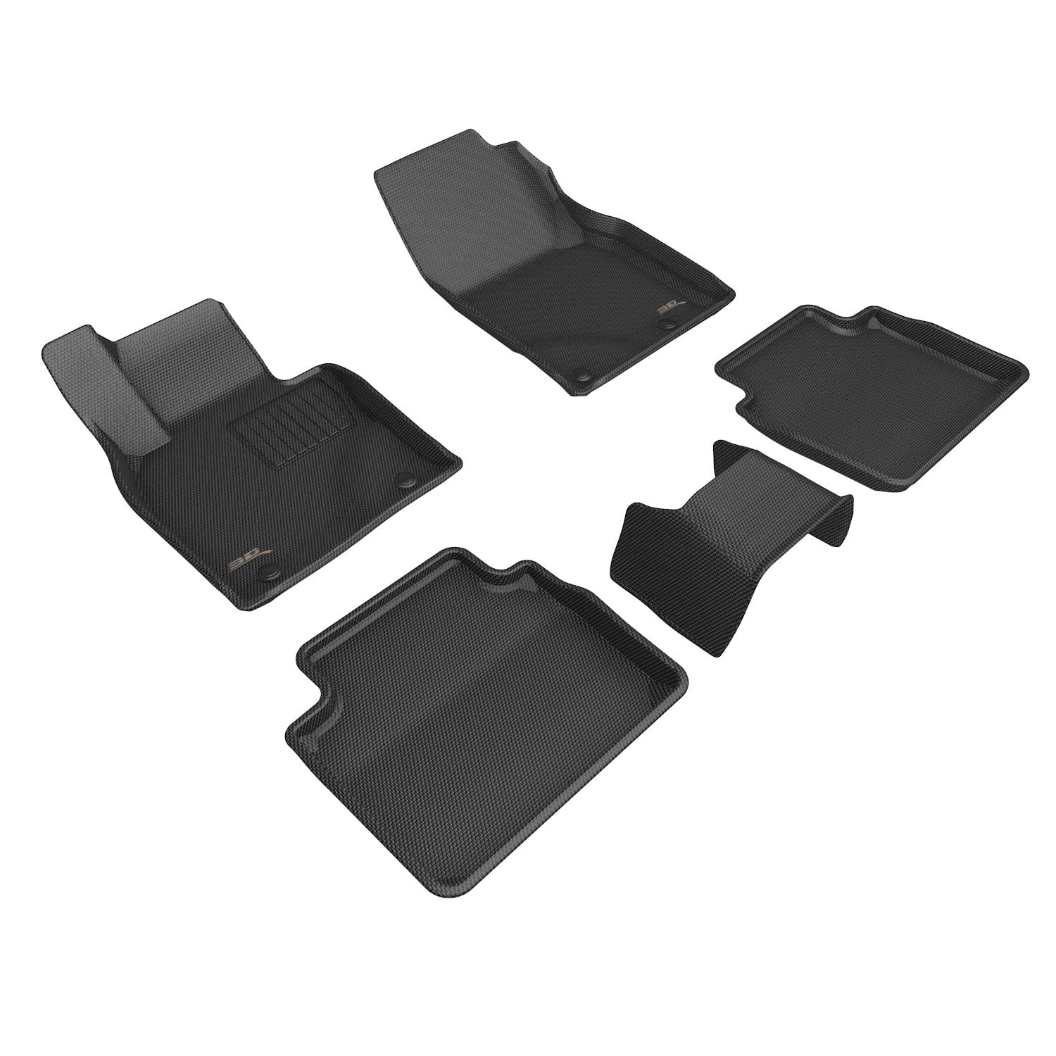 Black All-Weather Custom Fit Cargo Mat Set