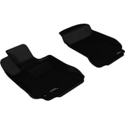 3D Maxpider Custom Fit Kagu Floor Mat Black Compatible With Mercedes-Benz C-Class C63 Amg Sedan W204 2008-2011 / Coupe C204 2012-2015 - 1st Row