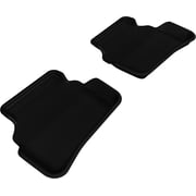 3D Maxpider Custom Fit Kagu Floor Mat Black Compatible with Mercedes-Benz C-Class Sedan 2008-2014 / C63 AMG Sedan W204 2008-2011 - 2nd Row