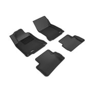 3D MAXpider - L1MB04801509 Complete Set Custom Fit All-Weather Floor Mat for Select Mercedes-Benz GLA-Class Models - Kagu Rubber (Black)