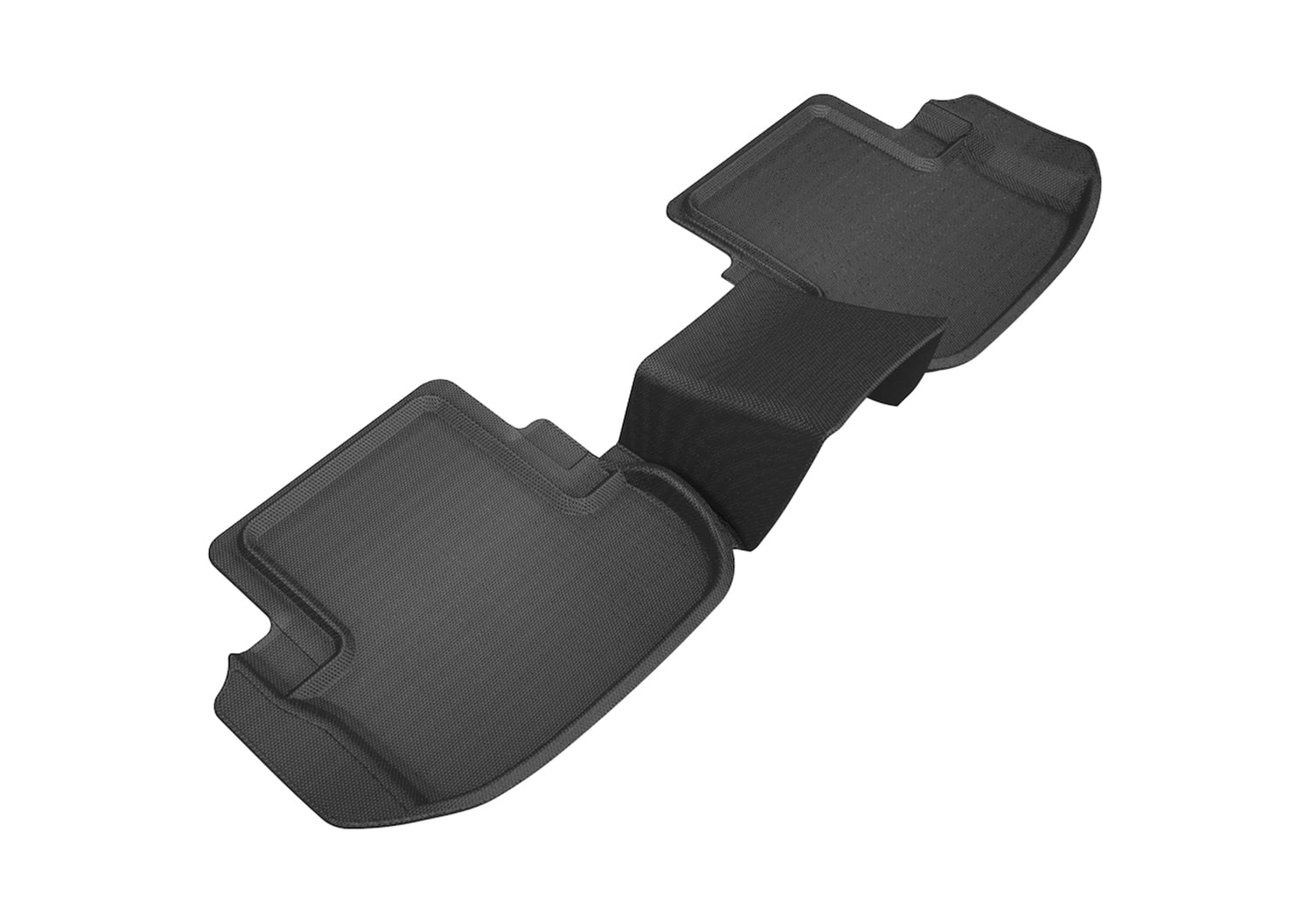 3D MAXpider KAGU Floor Mat (BLACK) compatible with MERCEDES-BENZ E-CLASS COUPE/CONVERTIBLE 2018-2023 - Second Row